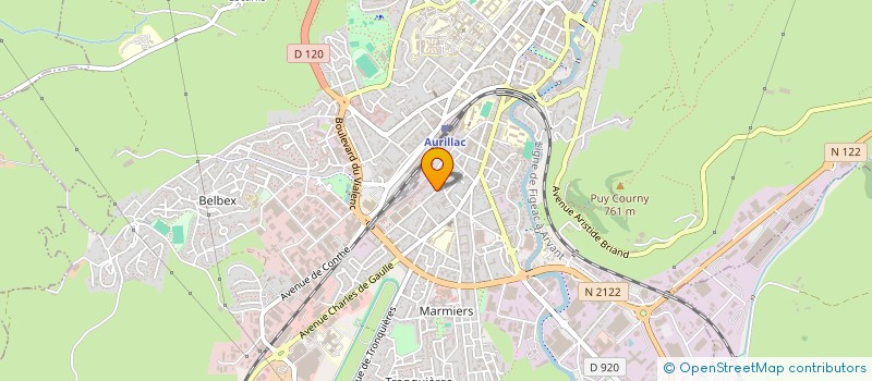 localisation de l'entreprise SCI AMLP ESBAN à AURILLAC