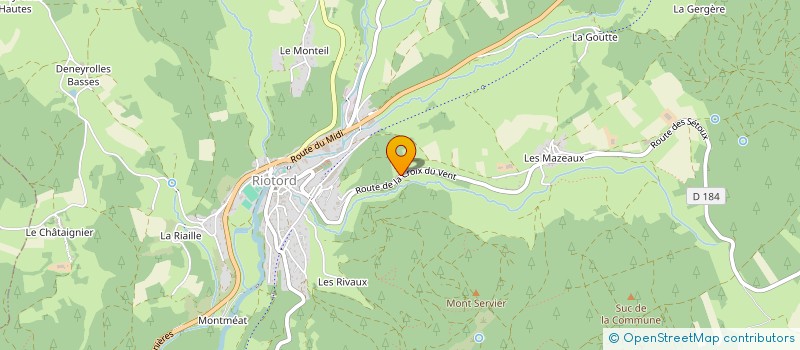 localisation de l'entreprise SCI AMLT  RIOTORD