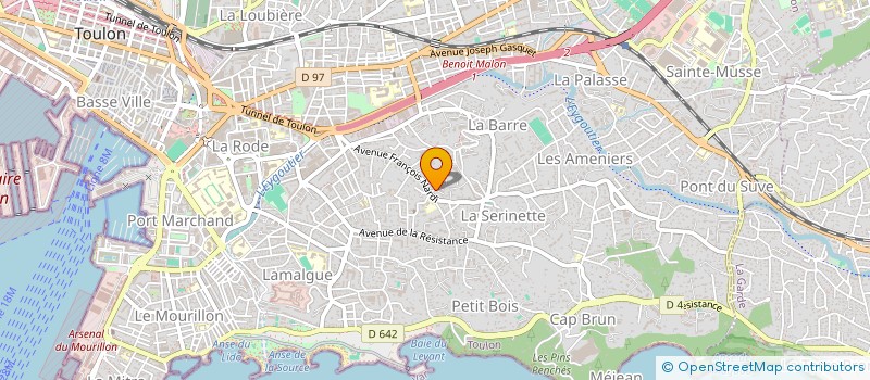 localisation de l'entreprise SCI AMM FAMILIALE  TOULON