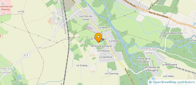 localisation de l'entreprise SCI AMM LE BACARES à VIMORY