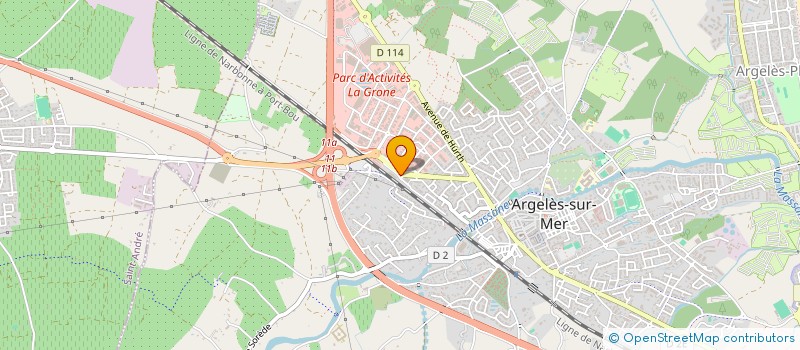 localisation de l'entreprise SCI AMMA à ARGELES-SUR-MER