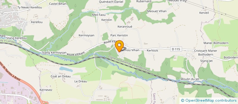 localisation de l'entreprise SCI AMMA  ERGUE-GABERIC