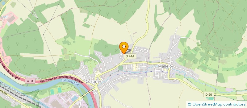 localisation de l'entreprise SCI AMMA  CUSTINES