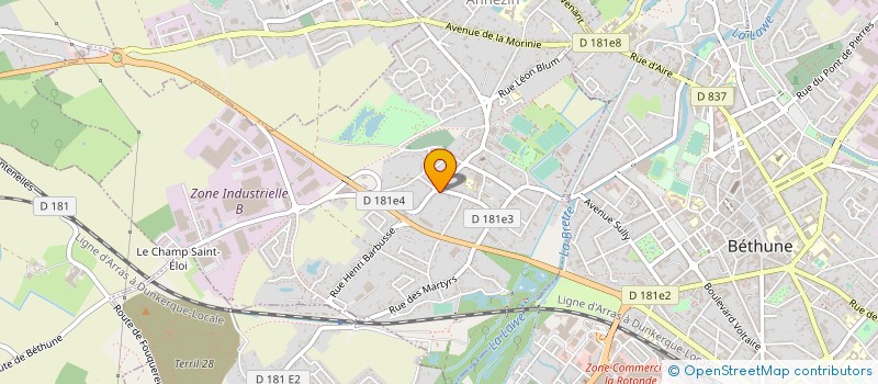 localisation de l'entreprise SCI AMMACO  ANNEZIN