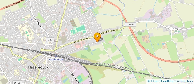 localisation de l'entreprise SCI AMMV  HAZEBROUCK
