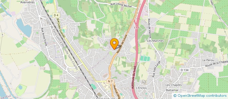 localisation de l'entreprise SCI AMMY  LE PEAGE-DE-ROUSSILLON