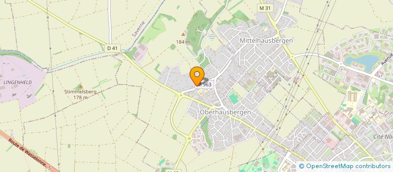 localisation de l'entreprise SCI AMNESIA 1982  OBERHAUSBERGEN