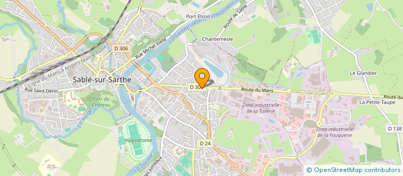 localisation de l'entreprise SCI AMO 21  SABLE-SUR-SARTHE