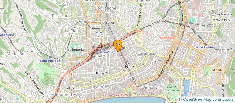 localisation de l'entreprise SCI AMO à NICE