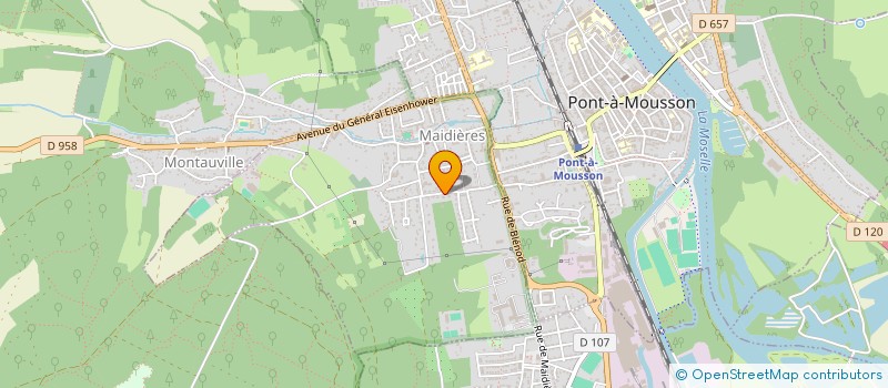 localisation de l'entreprise SCI AMOD  MAIDIERES