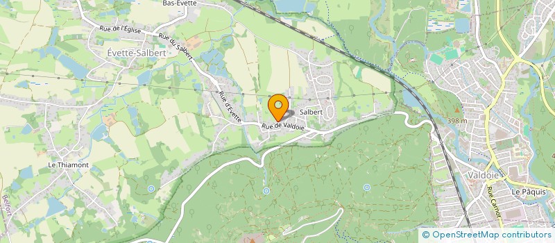 localisation de l'entreprise SCI AMODEV à EVETTE-SALBERT
