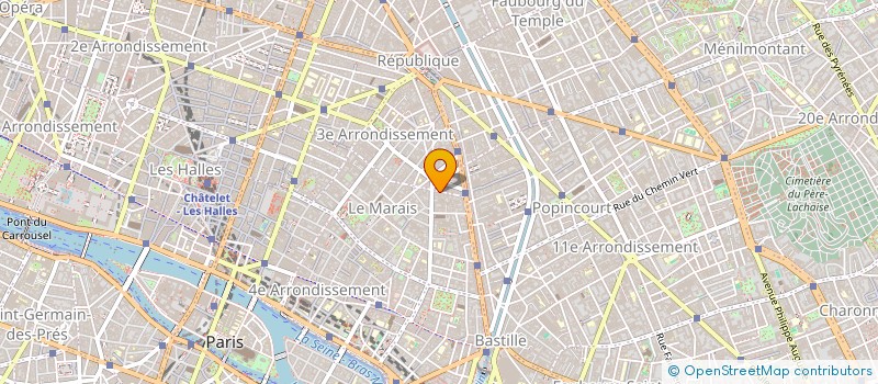 localisation de l'entreprise SCI AMOLEC à PARIS