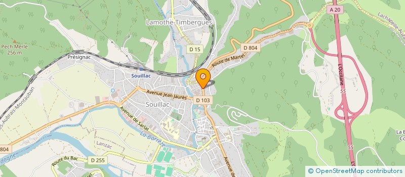 localisation de l'entreprise SCI AMOMAR  SOUILLAC