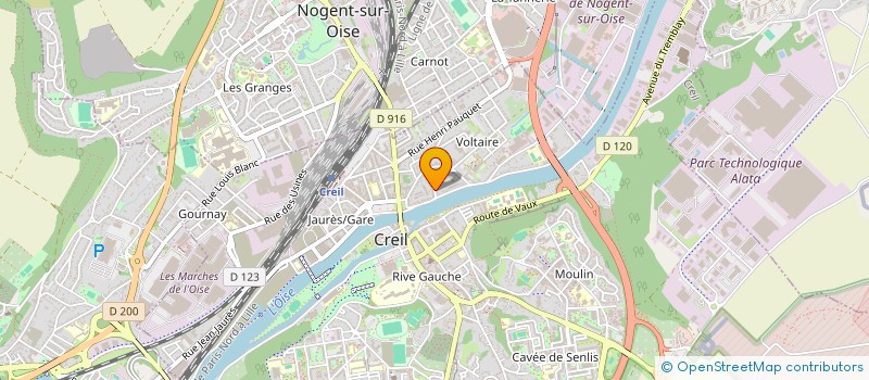 localisation de l'entreprise SCI AMONT BEAUVOISIE  CREIL