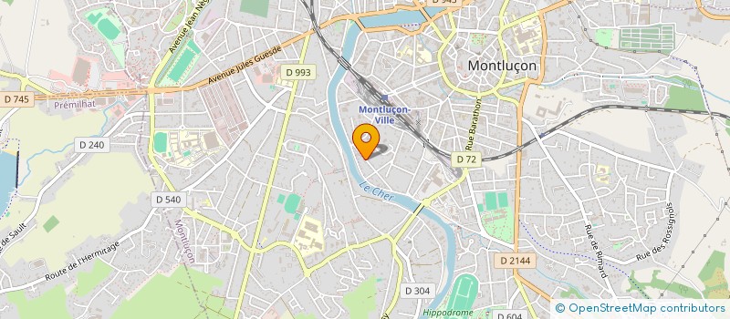 localisation de l'entreprise SCI AMORE  MONTLUCON