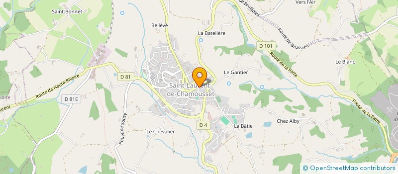 localisation de l'entreprise SCI AMORETTI DE STEPHANIS  SAINT-LAURENT-DE-CHAMOUSSET