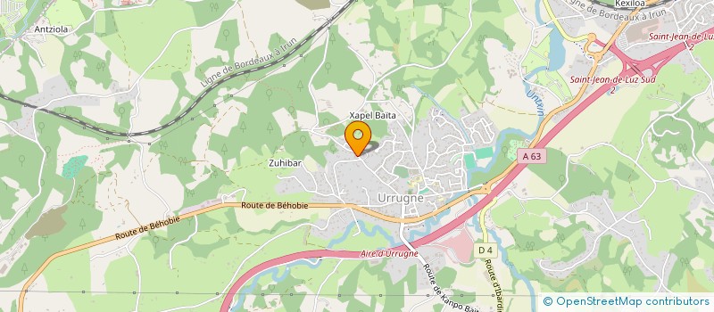 localisation de l'entreprise SCI AMORIT  URRUGNE