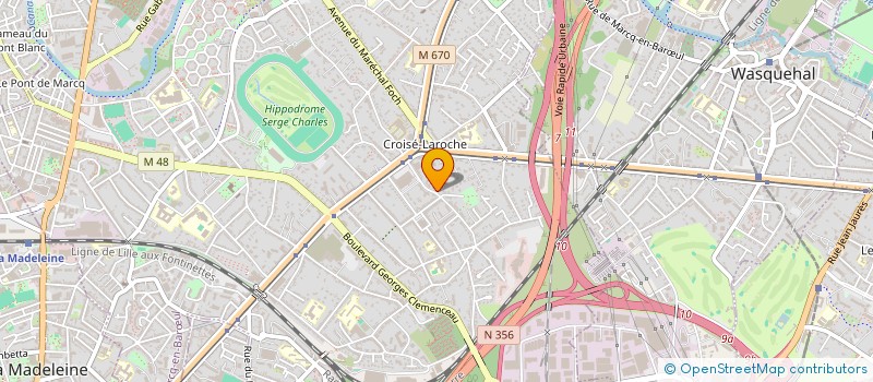 localisation de l'entreprise SCI AMOS  ROUBAIX