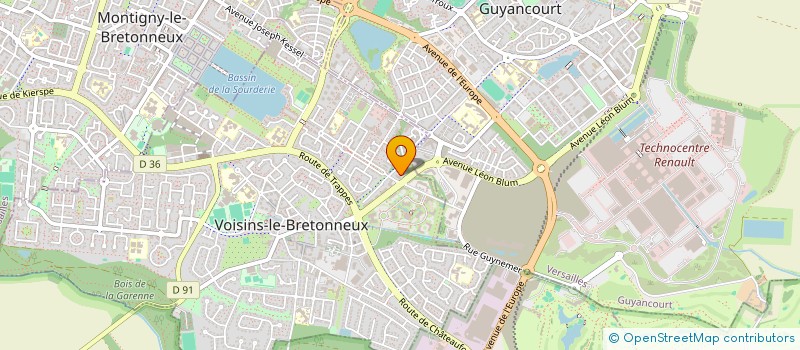 localisation de l'entreprise SCI AMOURDENOU  VOISINS-LE-BRETONNEUX