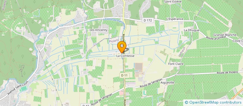 localisation de l'entreprise SCI AMOUREVA  PIOLENC