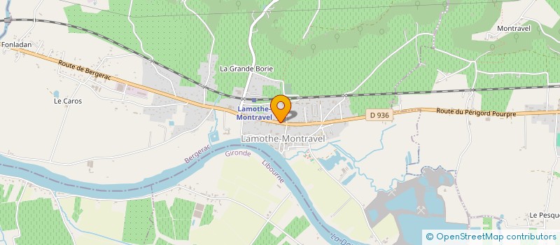 localisation de l'entreprise SCI AMOUS  LAMOTHE-MONTRAVEL