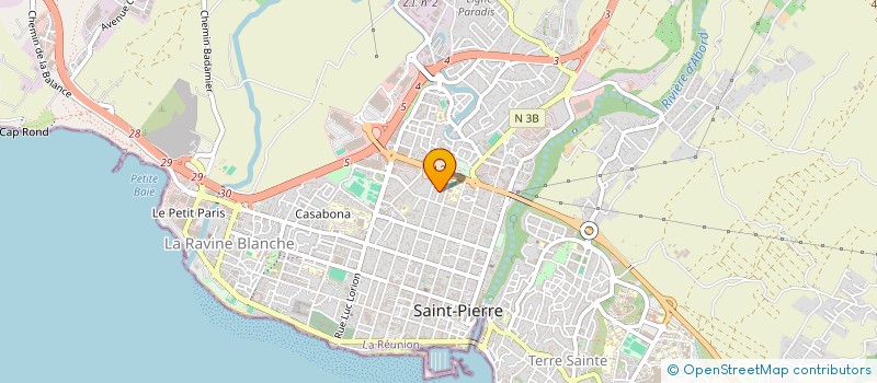 localisation de l'entreprise SCI AMOVAL à SAINT-PIERRE