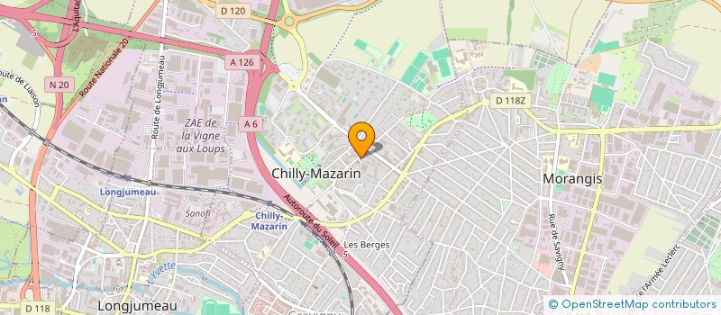 localisation de l'entreprise SCI AMP à CHILLY-MAZARIN