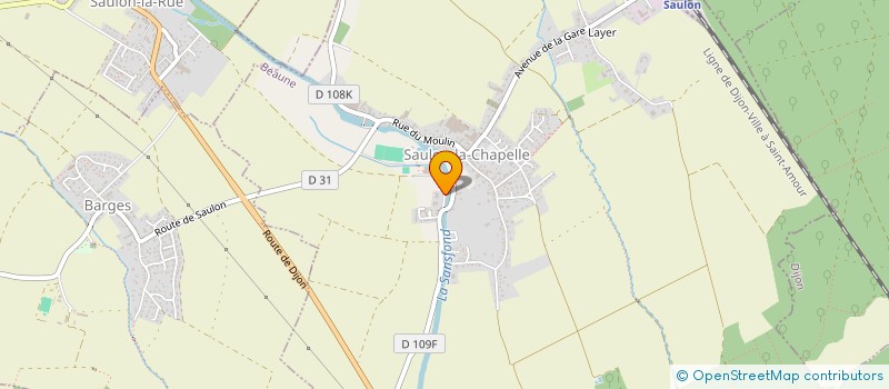 localisation de l'entreprise SCI AMP  SAULON-LA-CHAPELLE