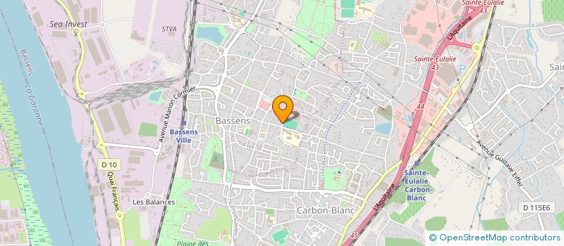 localisation de l'entreprise SCI AMP  BASSENS