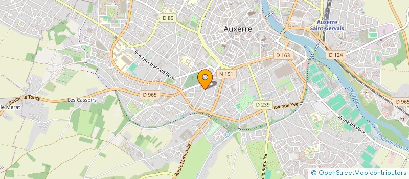 localisation de l'entreprise SCI AMP à AUXERRE