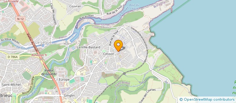 localisation de l'entreprise SCI AMP à SAINT-BRIEUC