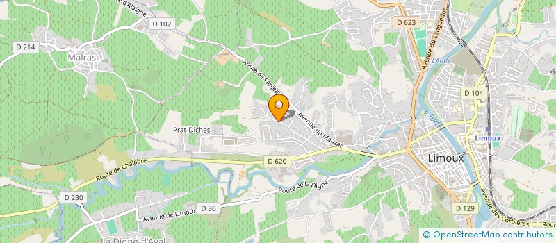 localisation de l'entreprise SCI AMPELOS à LIMOUX
