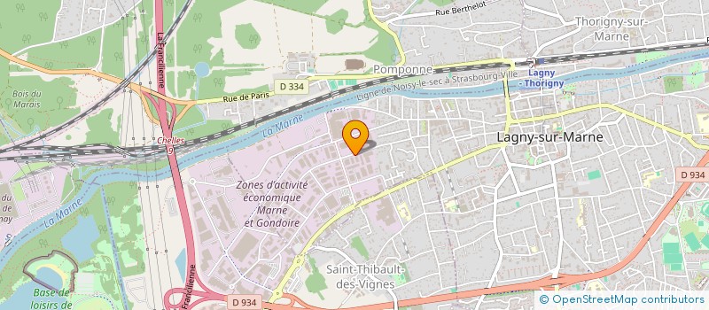 localisation de l'entreprise SCI AMPERE 15  LAGNY-SUR-MARNE