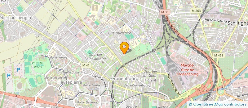 localisation de l'entreprise SCI AMPERE 16  STRASBOURG