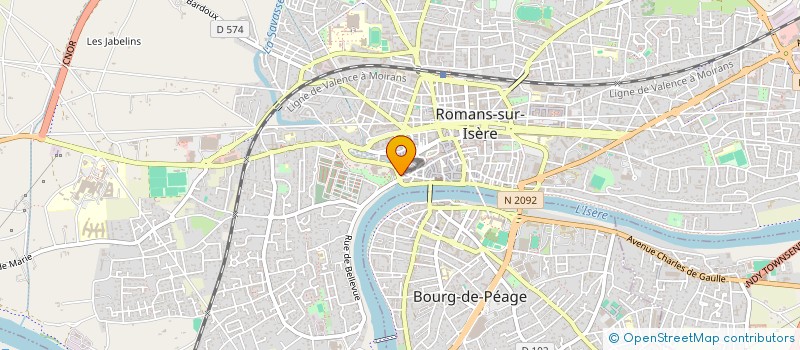 localisation de l'entreprise SCI AMPERE  ROMANS-SUR-ISERE