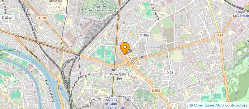 localisation de l'entreprise SCI AMPERE à SAINT-DENIS