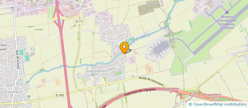 localisation de l'entreprise SCI AMPERE  DUPPIGHEIM