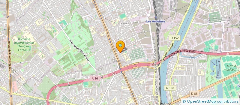 localisation de l'entreprise SCI AMPERE  VITRY-SUR-SEINE