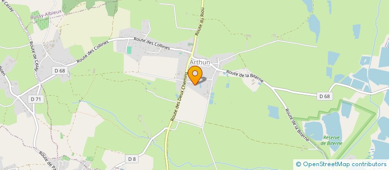 localisation de l'entreprise SCI AMPERE  ARTHUN