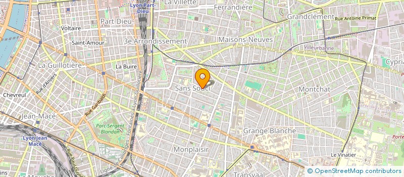 localisation de l'entreprise SCI AMPERE FONTAINES ACOLEA  LYON