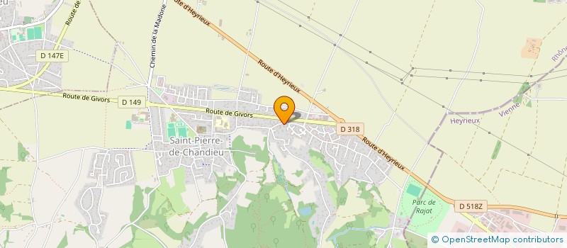 localisation de l'entreprise SCI AMPERE IMMO  SAINT-PIERRE-DE-CHANDIEU