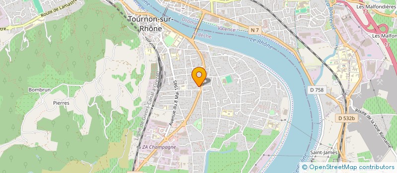 localisation de l'entreprise SCI AMPF à TOURNON-SUR-RHONE