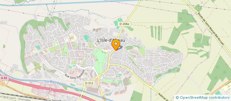 localisation de l'entreprise SCI AMPHIMIXIE  L'ISLE-D'ABEAU