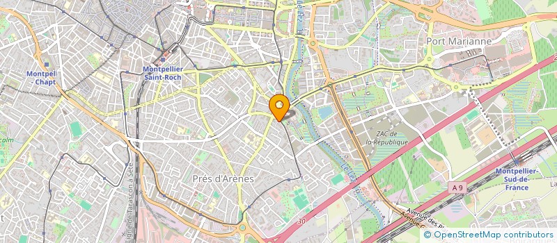 localisation de l'entreprise SCI AMPHITRITE à MONTPELLIER