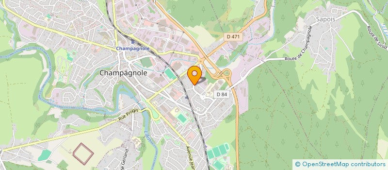 localisation de l'entreprise SCI AMPHORE  CHAMPAGNOLE