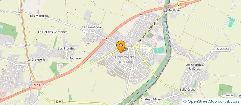 localisation de l'entreprise SCI AMPJM  DOMPIERRE-SUR-MER