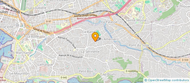 localisation de l'entreprise SCI AMPLITUDE  TOULON