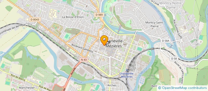 localisation de l'entreprise SCI AMR à CHARLEVILLE-MEZIERES