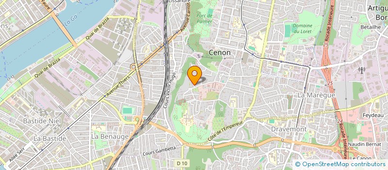 localisation de l'entreprise SCI AMR  CENON