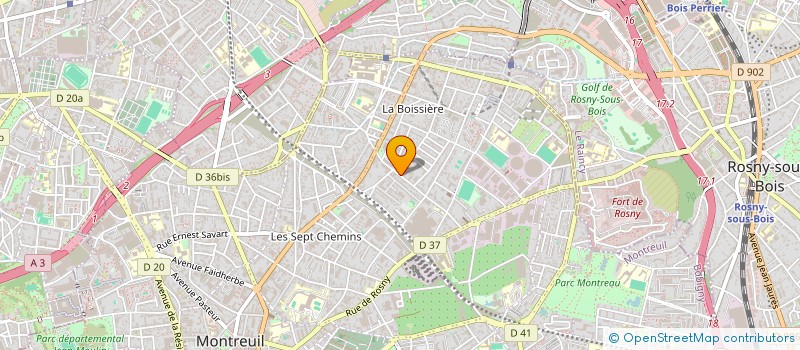 localisation de l'entreprise SCI AMR IMMOBILIER à MONTREUIL